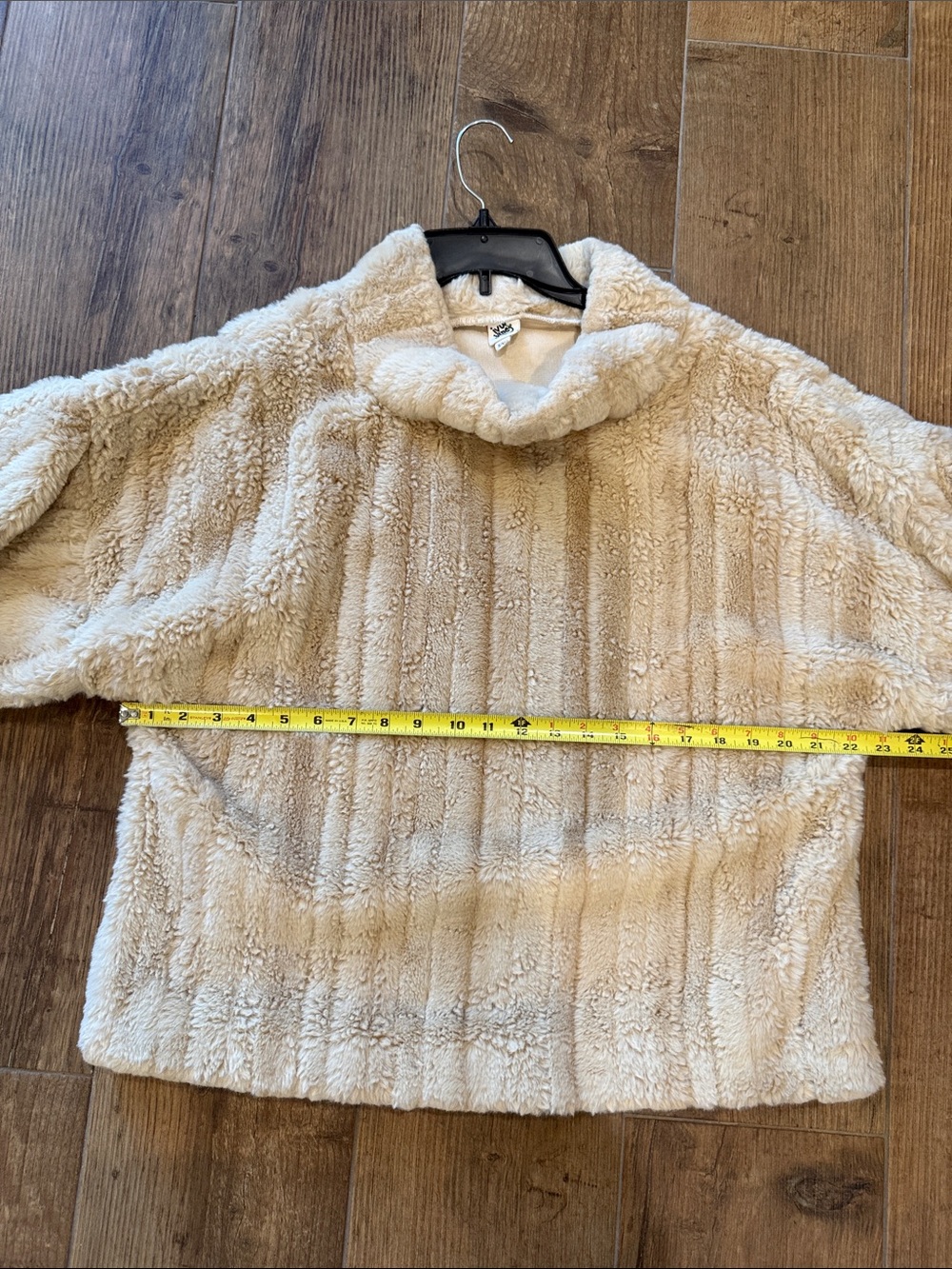 ivy jane Cream Faux-Sherpa Cowl Neck Pullover - Picture 7 of 8